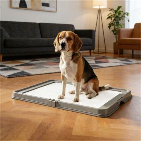 Urine pad holder, dog garbage bin, pet pad, gray